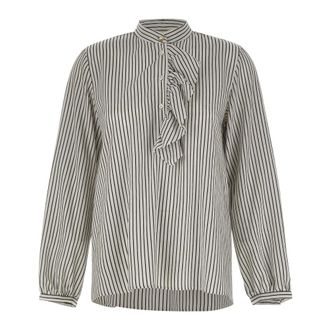 Marella Dames, Blouses & Shirts, Wit, Maat: M Viscose