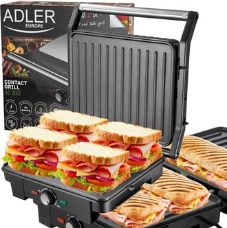 Adler Europe Ad 3051 Parrilla El&eacute;ctrica De Contacto - Adler