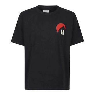Rhude T-Shirts, male, Black, Size: L Moonlight Regatta T-Shirt