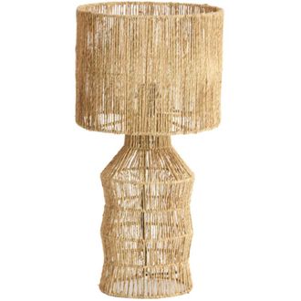 Light & Living Light & Living - L&aacute;mpara De Mesa - Tidea - Natural - Textil - &Oslash;