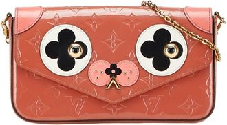 Louis Vuitton Monogram Vernis Rose Pink Patent Leather Pochette (Pre-Owned)