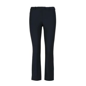 Max Mara Dames, Broeken, Blauw, Maat: XS Katoen