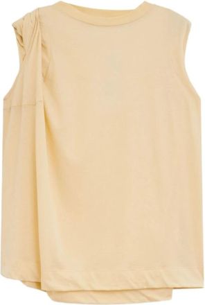 Dries Van Noten Donna, Top, Beige, M, new