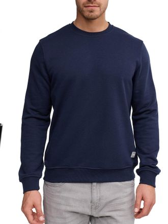 Indicode Sweatshirt INDICODE INFence, Herren, Gr. XXL, blau (navy), Sweatware, Obermaterial: 60% Baumwolle, 40% Polyester, unifarben, regular fit normal, Rundh