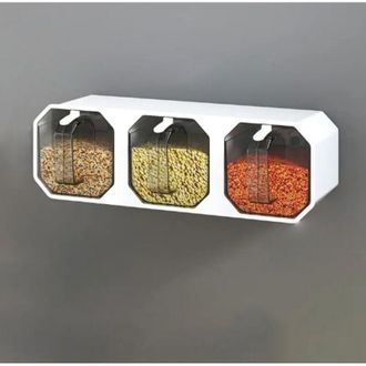 OEM Especiero Mural Sin Necesidad De Taladrar, Pr&aacute;ctico Y Modular, Para La Cocina - Crezuo