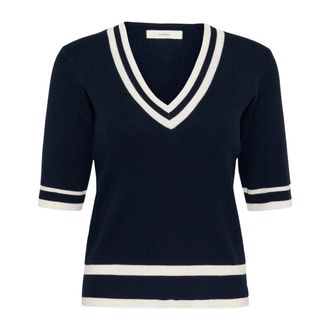 Inwear Leenah IW V-neck Pullover - Dames - V-hals truien - Blauw - S - Truien & Vesten