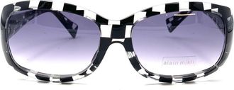 Alain Mikli Transparent A0857 Bold Checkered Sunglasses