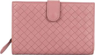 Bottega Veneta Portafoglio con design intrecciato - Rosa