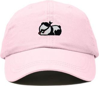Dalix Pandit Panda Dad Cap in Washed Pink at Nordstrom