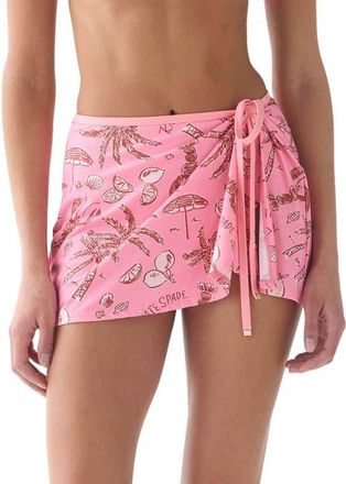 Kate Spade New York Wrap Swim Skrit in Guava Slice at Nordstrom, Size X-Small