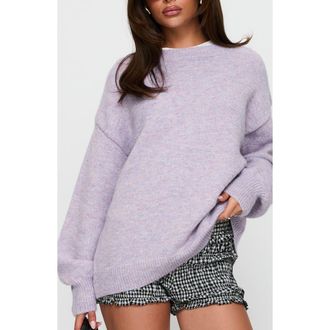 Princess Polly Ryanna Crewneck Sweater in Lilac at Nordstrom, Size X-Small