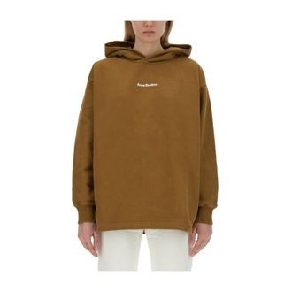 Acne Studios Dames, Sweatshirts & Hoodies, Bruin, Maat: XS Katoen