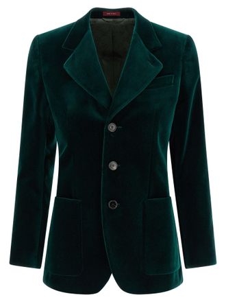 Gucci Velvet Blazer Blazers Green