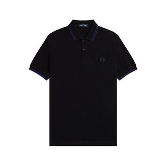 Fred Perry Hombre, Camisetas, Negro, Talla: L