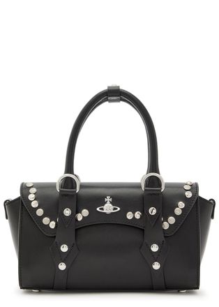 Vivienne Westwood Bettina Mini Crocodile-effect Leather Cross-body bag - Black - One Size