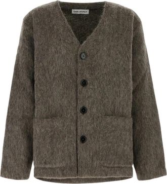 Our Legacy Cardigan - Dames - Vesten - Grijs - 5XL - Wol - Truien & Vesten