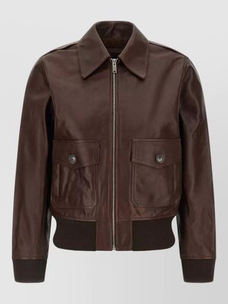 A.P.C. leather gaelle blouson jacket