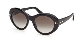 Tom Ford FT1423 ELODIE-02 01B Womens Sunglasses Black Size 54