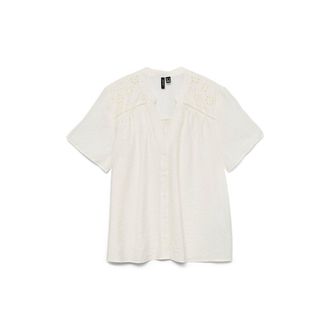 Vero Moda Blouse met korte mouwen en geborduurde details