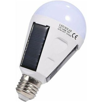OEM Bombilla Led Solar, E27 Ip 65, Bombilla Led Port&aacute;til De Emergencia Con Gancho (12w)