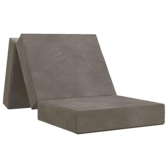 vidaXL Sof&aacute; Cama Plegable 75 X 63 X 45 Cm Gris Claro Vidaxl