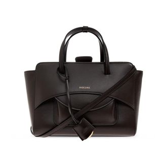 Hidesins Tassen, Dames, Bruin, ONE Size, Leer, Flap Medium Bag