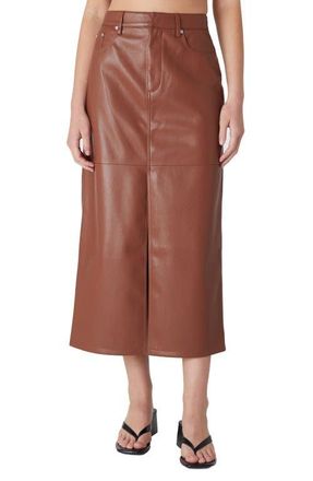 Blank NYC Faux Leather Midi Skirt in Coming Through at Nordstrom, Size 28