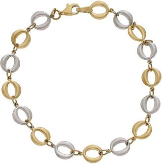 Italian Gold, Inc 10K Puff Circle Bracelet