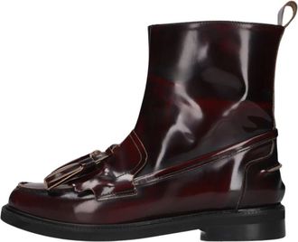 Stefano Lauran Enkellaarsjes 12219 - Dames - Enkellaarsjes - Rood - 38 1/2 EU - Leer - Schoenen