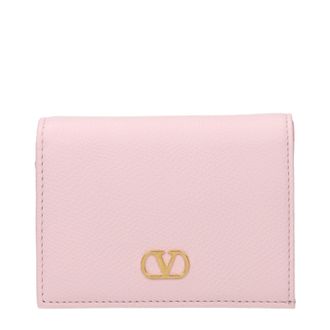 Valentino Garavani Damens Geldb&ouml;rsen Rosa/Quarzleder