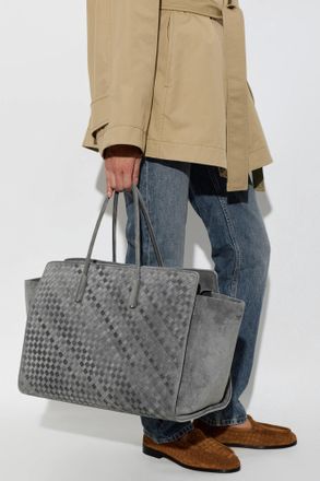 Bottega Veneta Tote Bag Barbara Large, Womens, Grey