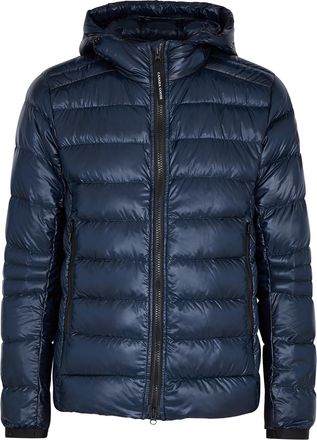 Canada Goose Crofton Navy Quilted Shell Jacket, Navy, Shell Jacket - Blue - XL
