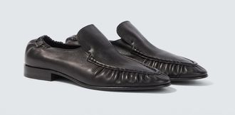 The Row Soft Two leather loafers