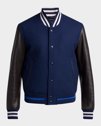 Tom Ford Mens Varsity Bomber Jacket