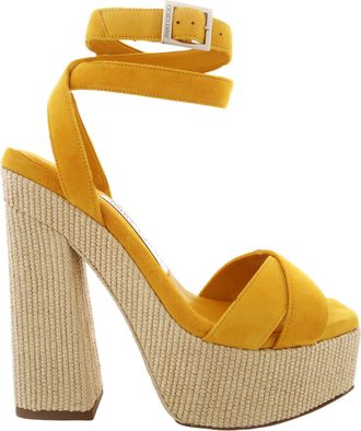 Jimmy Choo London Gaia 140 Raffia Platform Sandals
