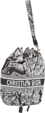 Dior Borsa mini con stampa grafica - Nero