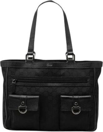 Gucci Pre-owned Tote Bags, female, Black, Size: ONE SIZE Pre-owned Vintage Tote Bag