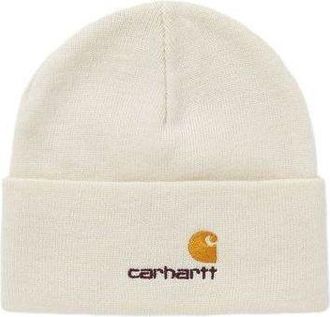 Carhartt Work in Progress 25 American Script Beanie White I034235-05-XX