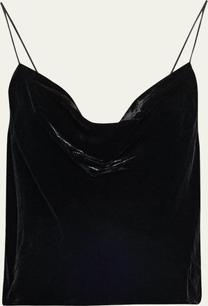 L'agence Calista Cowl-Neck Silk Camisole