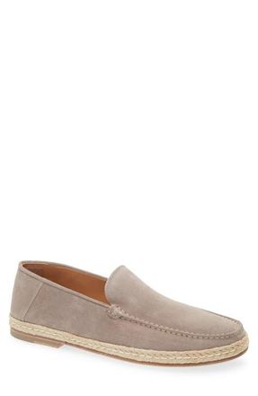 J.M. Weston Uzes Espadrille Loafer in Glazed Brown Suede at Nordstrom, Size 10.5Us