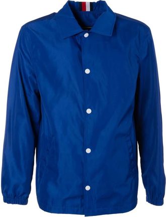 Tommy Hilfiger Coach Jacket - Heren - Zomerjassen - Blauw - XS - Polyester - Jassen