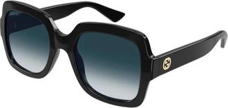 Gucci Authentieke Stijlvolle Brillen- Premium Kwaliteit! - Dames - Zonnebrillen - Zwart - 54 MM - Accessoires