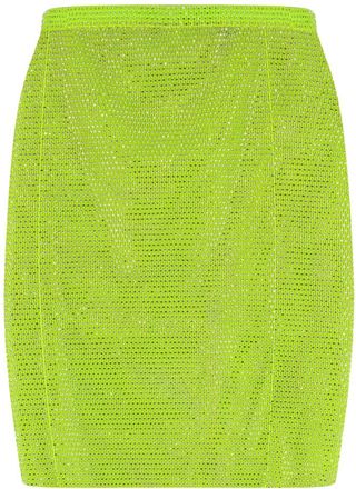 Santa Brands Mini Transparante Rok - Dames - Korte rokken - Groen - XS - Katoen - Rokken