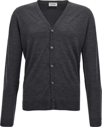 John Smedley Cardigans, male, Gray, 2XL, Petworth Cardigan