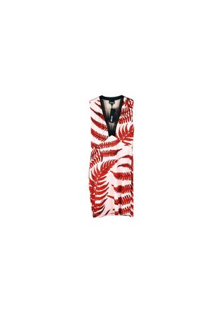 Just Cavalli Fern Print Shift Dress Size XL