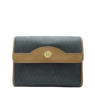 Dior Pre-owned Clutches, female, Black, Size: ONE SIZE Pre-owned Honeycomb 2way Clutch Shoulder Bag