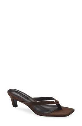 Tony Bianco Topaz Flip Flop in Espresso Suede at Nordstrom, Size 5.5