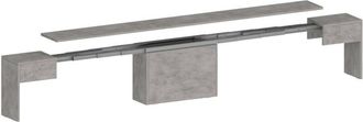 Dmora Dmora - Banco Ubertino, Asiento Para Mesa De Comedor, Banco Individual Extensible, 290x25h45 Cm, Gris