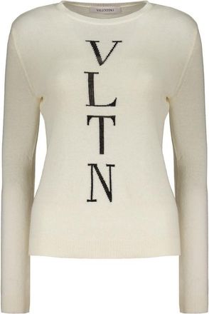 Valentino WomenS Off White Wool Sweater, Size 40