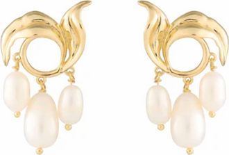 Mignonne Gavigan Allegra Studs In Pearl/gold